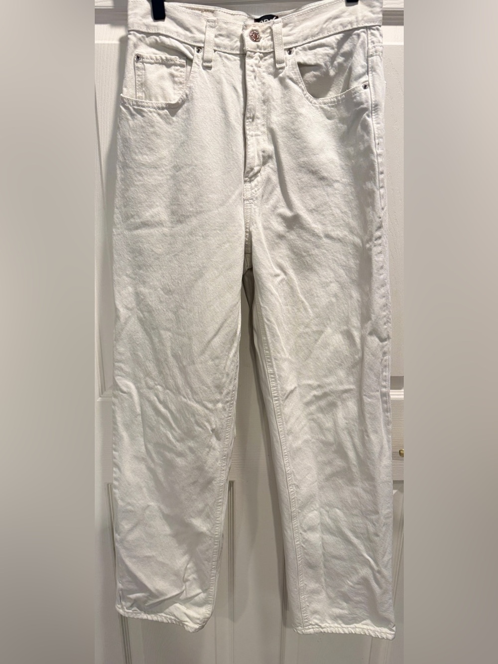 BDG Urban Outfitters High Waisted Baggy Jeans Ivory White 28 - Picture 3 of 11